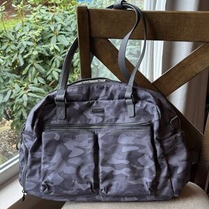 Baggallini Black/Gray Camouflage Duffel Bag
